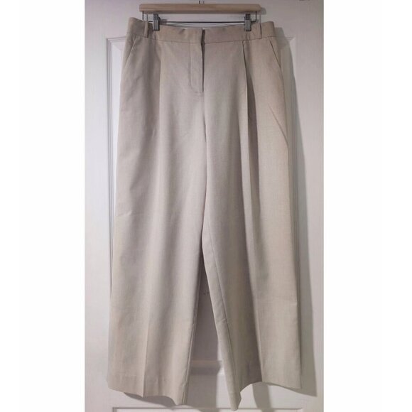 NWT ba&sh | Jona Pleat-front Wide-leg Trousers in Beige - Picture 4 of 12